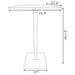 Cavalier 3-piece Square Bar Table Set Dark Elm and Black - Casa Morelos / Coahuila Furniture (Oklahoma City, OK)
