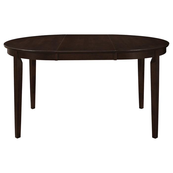 Gabriel 5-piece Extension Leaf Dining Table Set Cappuccino - Casa Morelos / Coahuila Furniture (Oklahoma City, OK)