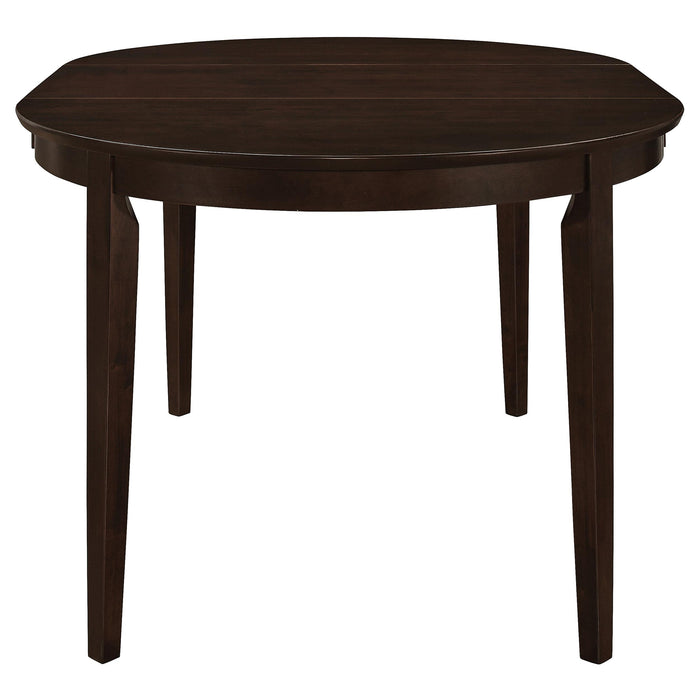 Gabriel 5-piece Extension Leaf Dining Table Set Cappuccino - Casa Morelos / Coahuila Furniture (Oklahoma City, OK)