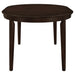 Gabriel 5-piece Extension Leaf Dining Table Set Cappuccino - Casa Morelos / Coahuila Furniture (Oklahoma City, OK)