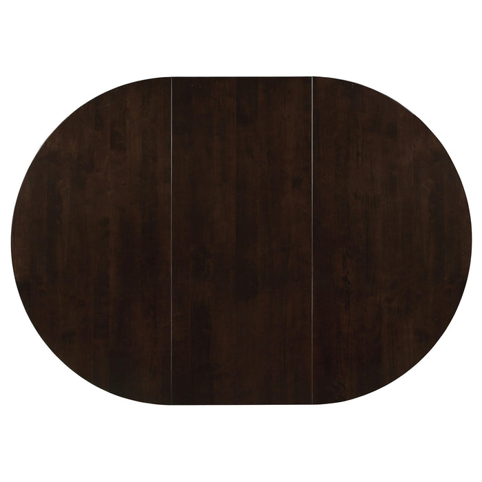 Gabriel 5-piece Extension Leaf Dining Table Set Cappuccino - Casa Morelos / Coahuila Furniture (Oklahoma City, OK)