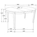 Gabriel 5-piece Extension Leaf Dining Table Set Cappuccino - Casa Morelos / Coahuila Furniture (Oklahoma City, OK)