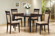 Gabriel 5-piece Rectangular 59-inch Closed Back Dining Set Cappuccino - Casa Morelos / Coahuila Furniture (Oklahoma City, OK)