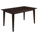 Gabriel 5-piece Rectangular 59-inch Closed Back Dining Set Cappuccino - Casa Morelos / Coahuila Furniture (Oklahoma City, OK)