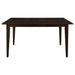 Gabriel 5-piece Rectangular 59-inch Closed Back Dining Set Cappuccino - Casa Morelos / Coahuila Furniture (Oklahoma City, OK)