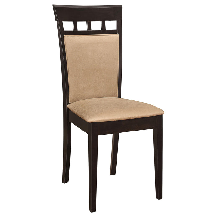 Gabriel 5-piece Rectangular 59-inch Closed Back Dining Set Cappuccino - Casa Morelos / Coahuila Furniture (Oklahoma City, OK)