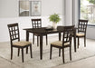 Gabriel 5-piece Rectangular 59-inch Dining Set Cappuccino - Casa Morelos / Coahuila Furniture (Oklahoma City, OK)