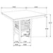 Jaden 5 Pc Counter Height Dining Sets - Casa Morelos / Coahuila Furniture (Oklahoma City, OK)