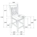 Lavon 5 Pc Counter Height Dining Sets - Casa Morelos / Coahuila Furniture (Oklahoma City, OK)