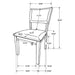 Sharon 5 Pc Dining Sets Gray - Casa Morelos / Coahuila Furniture (Oklahoma City, OK)