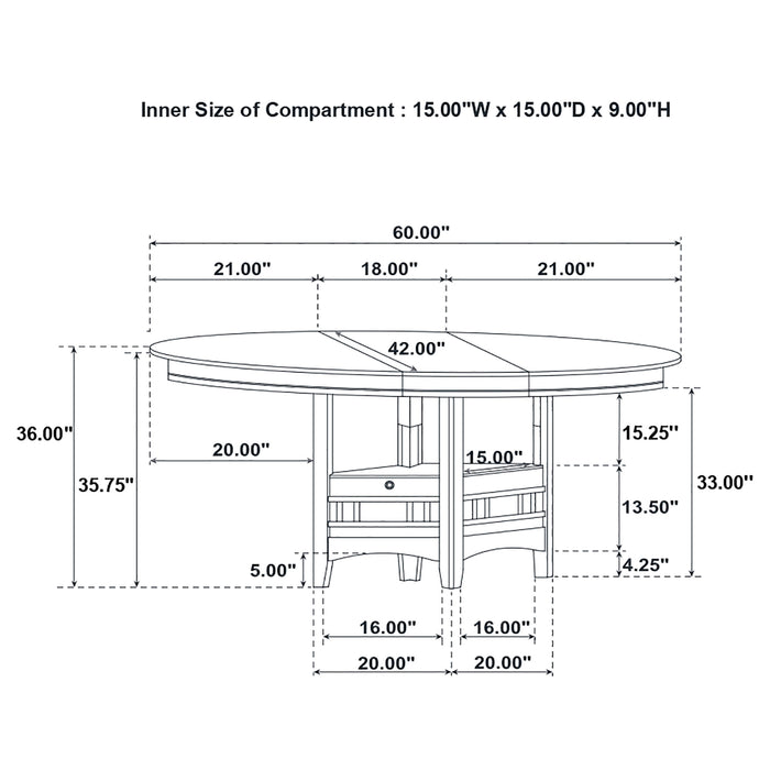 Lavon 5 Pc Counter Height Dining Sets - Casa Morelos / Coahuila Furniture (Oklahoma City, OK)