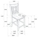 Lavon 5 Pc Counter Height Dining Sets - Casa Morelos / Coahuila Furniture (Oklahoma City, OK)