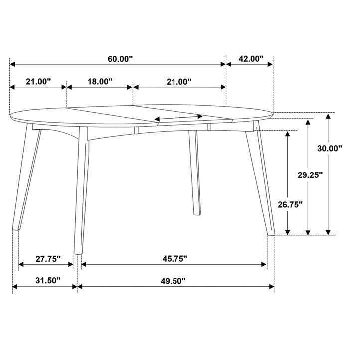 Jedda 5 Pc Dining Sets - Casa Morelos / Coahuila Furniture (Oklahoma City, OK)