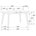 Jedda 5 Pc Dining Sets - Casa Morelos / Coahuila Furniture (Oklahoma City, OK)