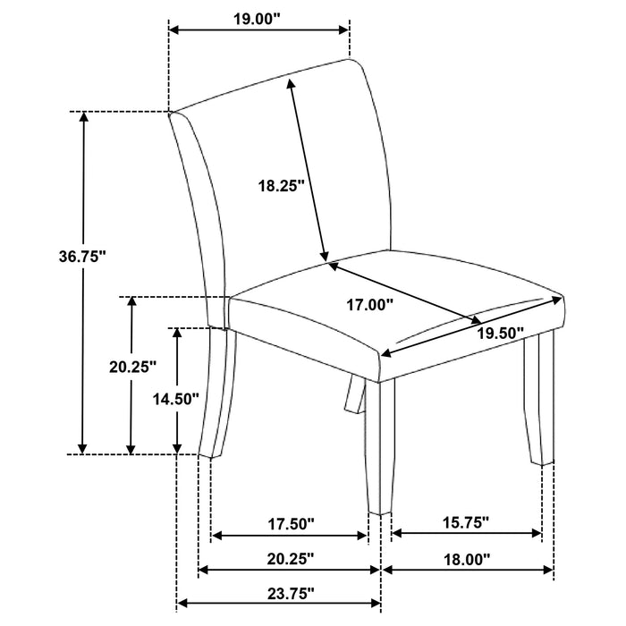 Cantley Side Chairs - Casa Morelos / Coahuila Furniture (Oklahoma City, OK)