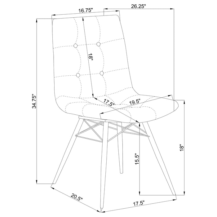 Aiken Dining Side Chair - Casa Morelos / Coahuila Furniture (Oklahoma City, OK)