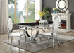 Antoine Rectangular Glass Top Dining Set Chrome - Casa Morelos / Coahuila Furniture (Oklahoma City, OK)