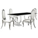 Antoine Rectangular Glass Top Dining Set Chrome - Casa Morelos / Coahuila Furniture (Oklahoma City, OK)