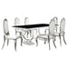 Antoine Rectangular Glass Top Dining Set Chrome - Casa Morelos / Coahuila Furniture (Oklahoma City, OK)