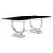 Antoine Rectangular Glass Top Dining Set Chrome - Casa Morelos / Coahuila Furniture (Oklahoma City, OK)