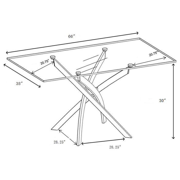 Carmelo 5 Pc Dining Sets - Casa Morelos / Coahuila Furniture (Oklahoma City, OK)