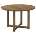 Crestmore 5-piece 46-inch Round Wood Dining Table Set Walnut - Casa Morelos / Coahuila Furniture (Oklahoma City, OK)