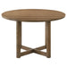 Crestmore 5-piece 46-inch Round Wood Dining Table Set Walnut - Casa Morelos / Coahuila Furniture (Oklahoma City, OK)