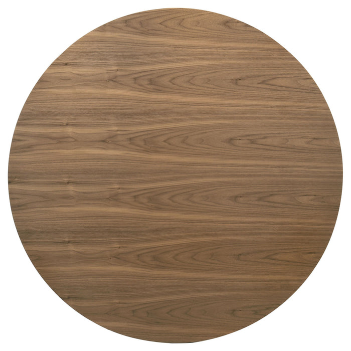 Crestmore 5-piece 46-inch Round Wood Dining Table Set Walnut - Casa Morelos / Coahuila Furniture (Oklahoma City, OK)