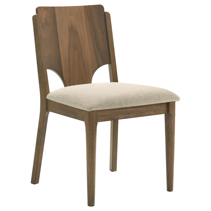 Crestmore 5-piece 46-inch Round Wood Dining Table Set Walnut - Casa Morelos / Coahuila Furniture (Oklahoma City, OK)