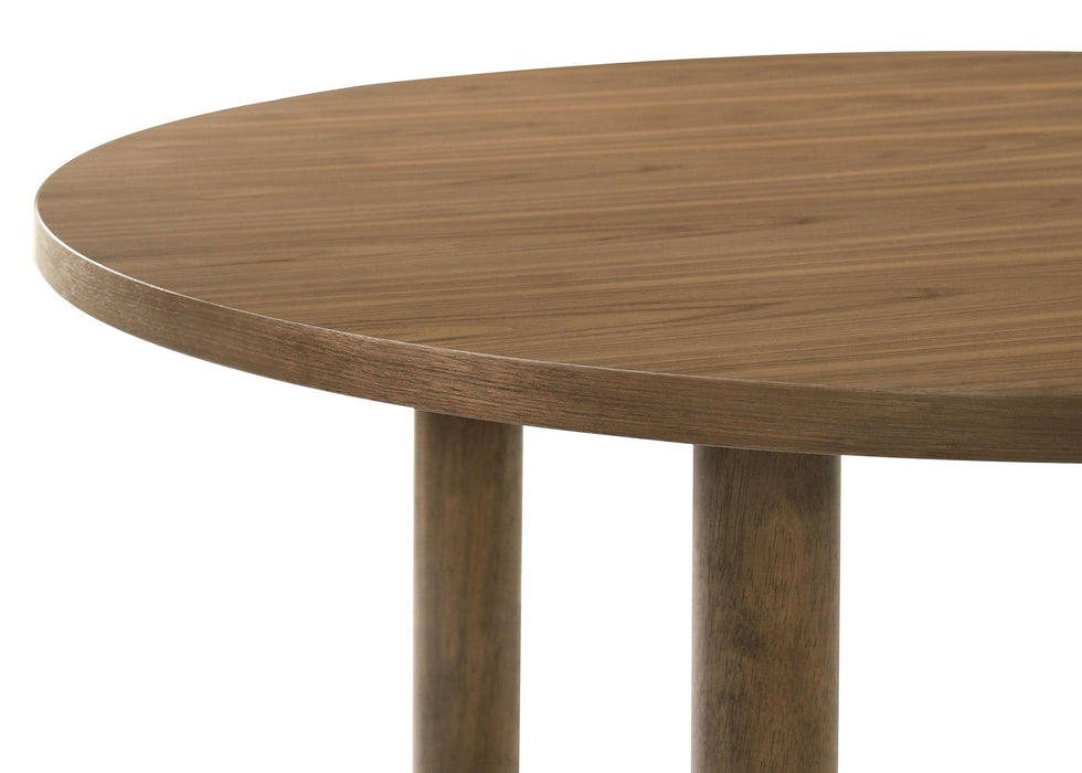 Crestmore 5-piece 46-inch Round Wood Dining Table Set Walnut - Casa Morelos / Coahuila Furniture (Oklahoma City, OK)
