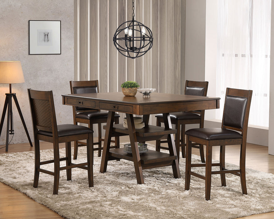 Dewey 5 Pc Counter Height Dining Sets - Casa Morelos / Coahuila Furniture (Oklahoma City, OK)