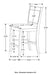 Dewey 5 Pc Counter Height Dining Sets - Casa Morelos / Coahuila Furniture (Oklahoma City, OK)