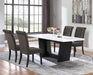 Sherry Rectangular Marble Top Dining Table set - Casa Morelos / Coahuila Furniture (Oklahoma City, OK)