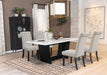 Sherry Rectangular Marble Top Dining Table set - Casa Morelos / Coahuila Furniture (Oklahoma City, OK)