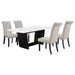 Sherry Rectangular Marble Top Dining Table set - Casa Morelos / Coahuila Furniture (Oklahoma City, OK)