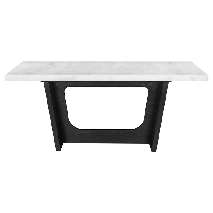 Sherry Rectangular Marble Top Dining Table set - Casa Morelos / Coahuila Furniture (Oklahoma City, OK)