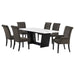 Sherry Rectangular Marble Top Dining Table set - Casa Morelos / Coahuila Furniture (Oklahoma City, OK)