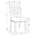 Sherry Rectangular Marble Top Dining Table set - Casa Morelos / Coahuila Furniture (Oklahoma City, OK)