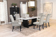 Sherry Rectangular Marble Top Dining Table set - Casa Morelos / Coahuila Furniture (Oklahoma City, OK)