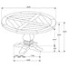Florence Dining Tables Black - Casa Morelos / Coahuila Furniture (Oklahoma City, OK)