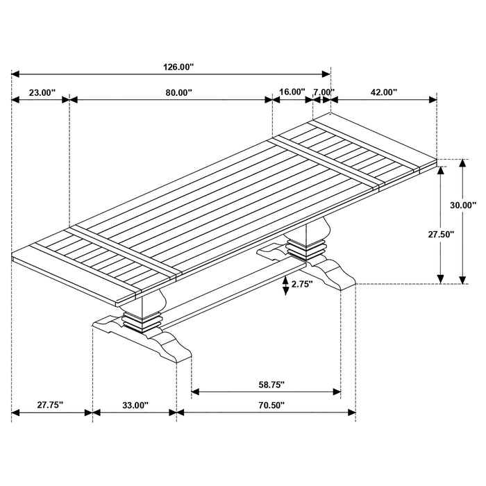 Florence Dining Tables - Casa Morelos / Coahuila Furniture (Oklahoma City, OK)