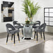 Ellie 5 Pc Counter Height Dining Sets Gray - Casa Morelos / Coahuila Furniture (Oklahoma City, OK)