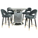 Ellie 5 Pc Counter Height Dining Sets Gray - Casa Morelos / Coahuila Furniture (Oklahoma City, OK)