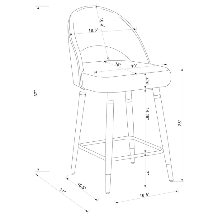 Ellie 5 Pc Counter Height Dining Sets - Casa Morelos / Coahuila Furniture (Oklahoma City, OK)