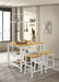 Edgeworth 3-piece Kitchen Island Counter Table Set White - Casa Morelos / Coahuila Furniture (Oklahoma City, OK)