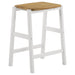 Edgeworth 3-piece Kitchen Island Counter Table Set White - Casa Morelos / Coahuila Furniture (Oklahoma City, OK)