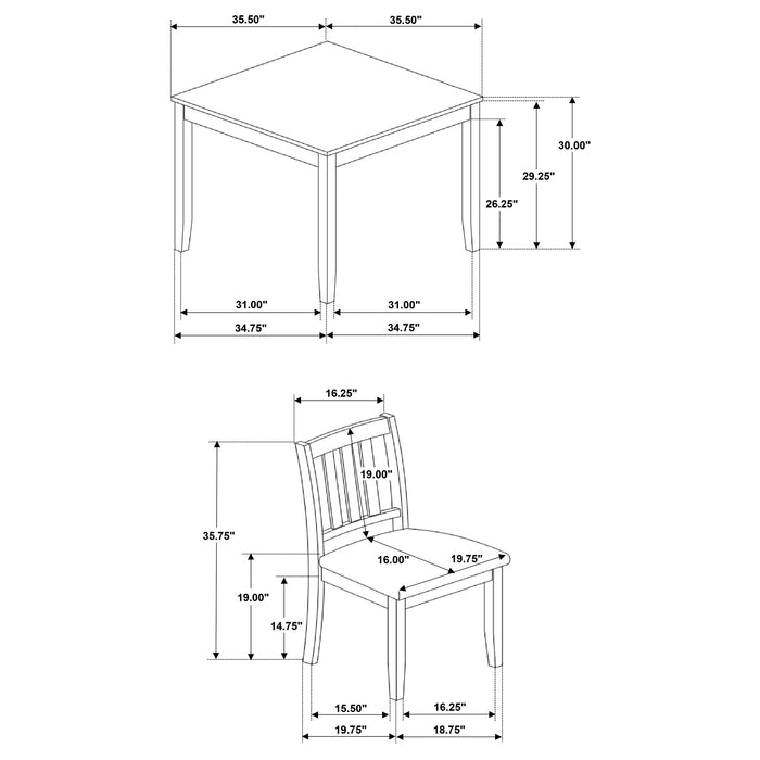 Parkwood 5 Pc Dining Set - Casa Morelos / Coahuila Furniture (Oklahoma City, OK)