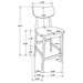 Robbie 5 Pc Counter Height Dining Set - Casa Morelos / Coahuila Furniture (Oklahoma City, OK)