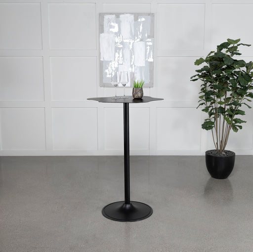 Keanu Pedestal Cloud-Shaped Top Bar Table Black - Casa Morelos / Coahuila Furniture (Oklahoma City, OK)