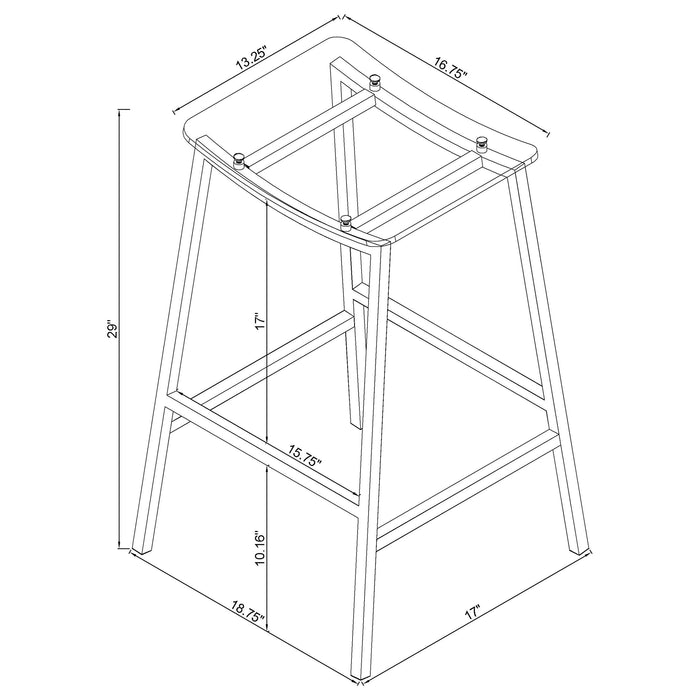 Jovani Bar Stool - Casa Morelos / Coahuila Furniture (Oklahoma City, OK)